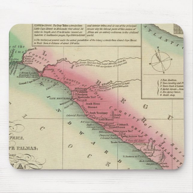 West Coast Of Africa, from Sierra Leone Mouse Pad (Front)