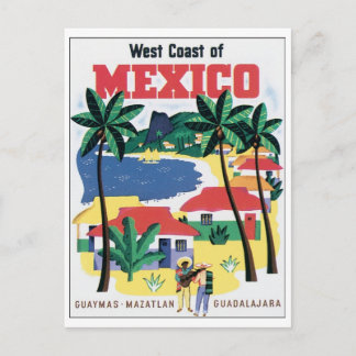 West Coast of Mexico Guaymas, Mazatlan, Guadalajar Postcard