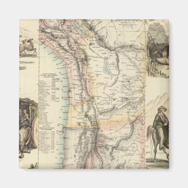 West Coast of South America Magnet (Front)