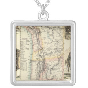West Coast of South America Silver Plated Necklace