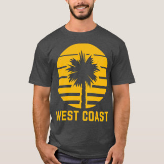 West Coast Palm Golden Yellow California TShirt