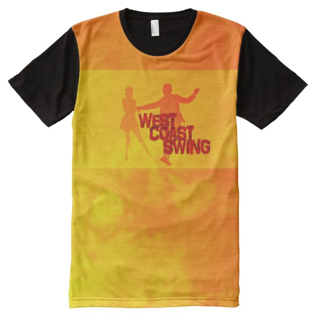 West Coast Swing All-Over-Print T-Shirt (Front)
