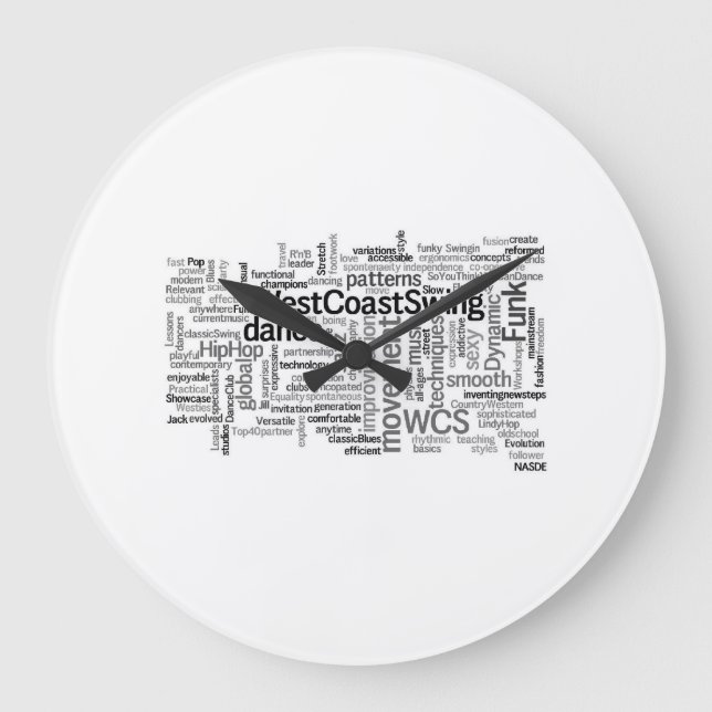 West Coast Swing Clock (Front)
