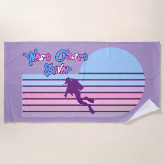 West Coast Trans Diver Beach Towel