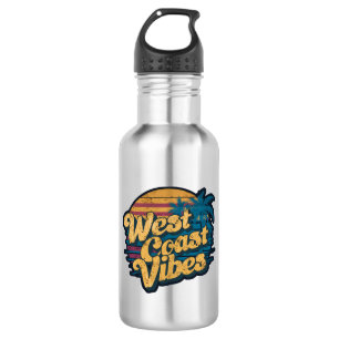 West Coast Vibes Stainless Steel Water Bottle