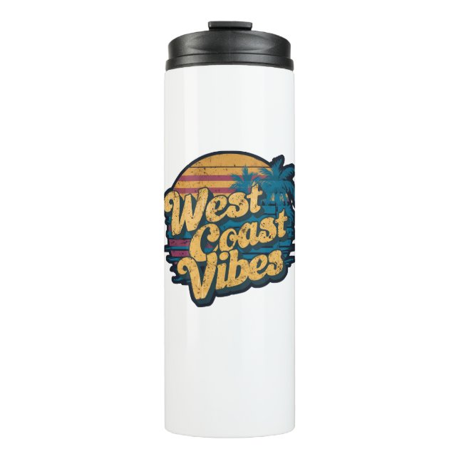 West Coast Vibes Thermal Tumbler (Front)