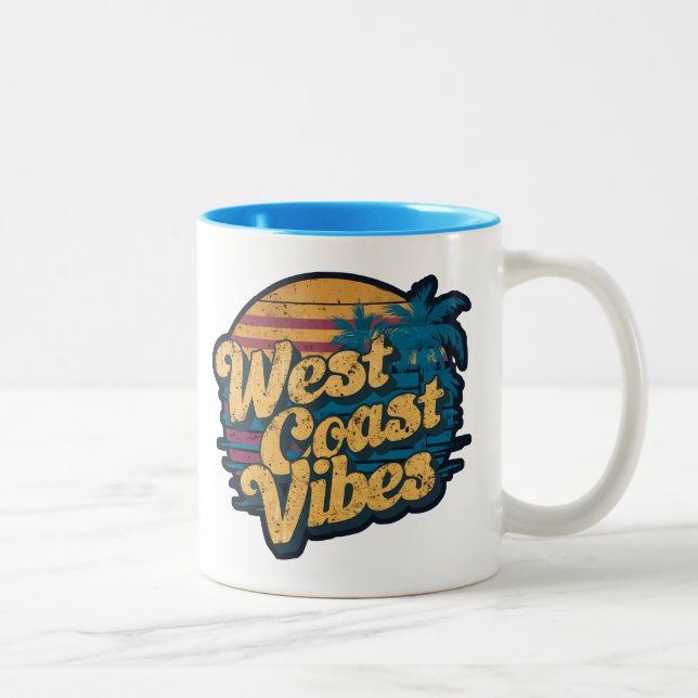 West Coast Vibes Two-Tone Coffee Mug (Right)