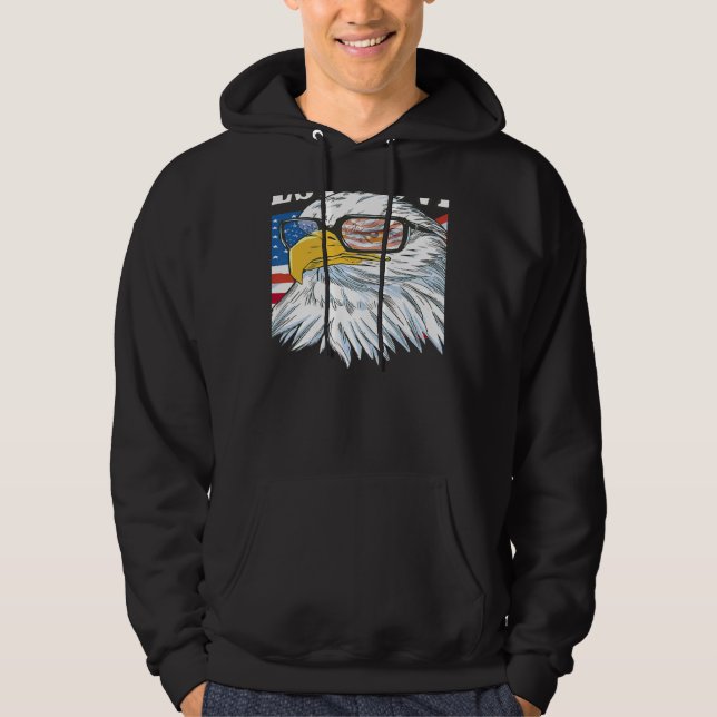 West covina Eagle bird American flag USA city Hoodie (Front)