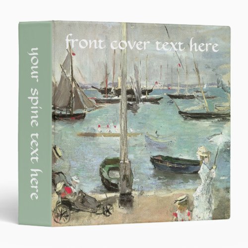 West Cowes Isle of Wight by Berthe Morisot 3 Ring Binder