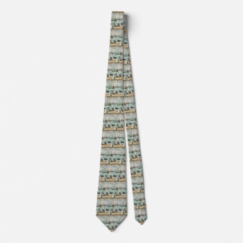 West Cowes Isle of Wight by Berthe Morisot Neck Tie