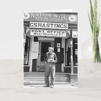 West Danville, VT, Post Office, 1940s Card