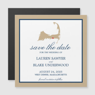 West Dennis Cape Cod Wedding Save the Date Magnetic Invitation