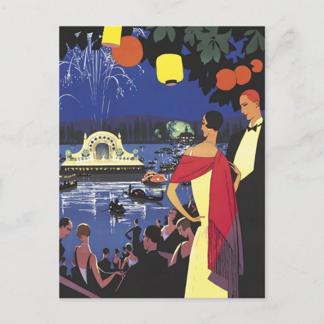 West Egg Gatsby Party Postcard (Front)