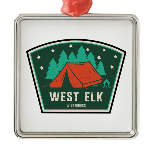 West Elk Wilderness Colorado Camping Metal Ornament