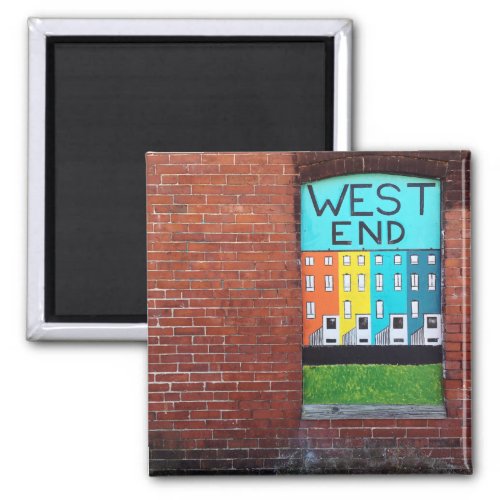 west end city wall art magnet