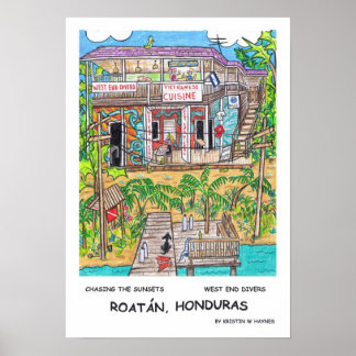 West End Divers Poster