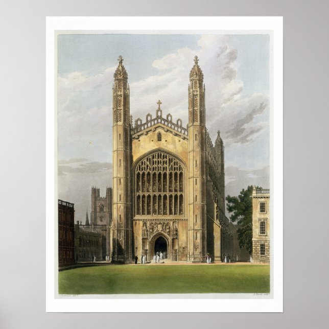 West End of King's College Chapel, Cambridge, from Poster (Front)