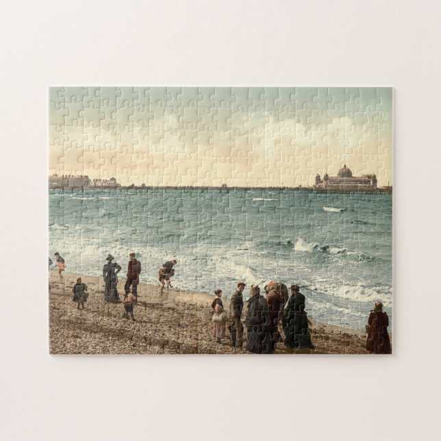 West End Pier I, Morecambe, Lancashire, England Jigsaw Puzzle (Horizontal)