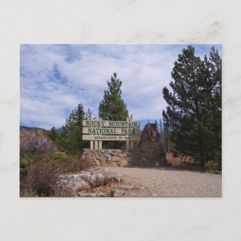 West Entrance Rocky Mountain National Park Postcard by photog4Jesus at Zazzle