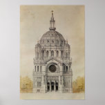 West Facade Of The Church Of St. Augustin Poster at Zazzle