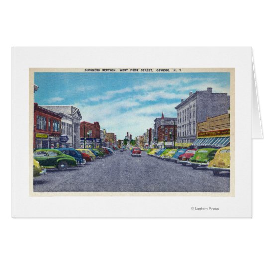 West First Street Business Section Scene Cards (Front Horizontal)