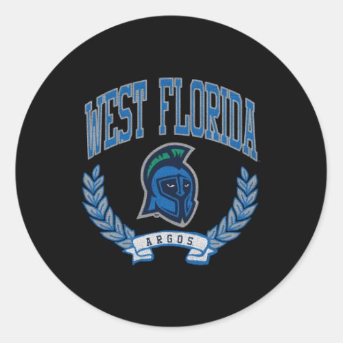 West Florida Argonauts Victory Classic Round Sticker