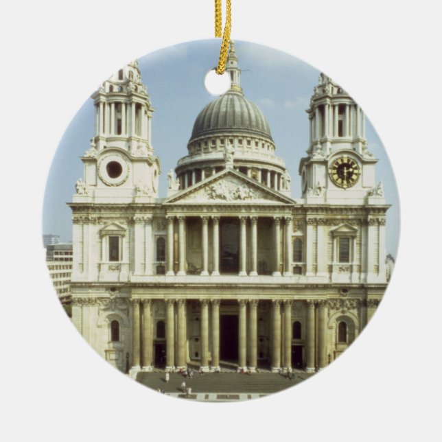 West front of St. Paul's Cathedral, designed by Si Ceramic Ornament (Front)