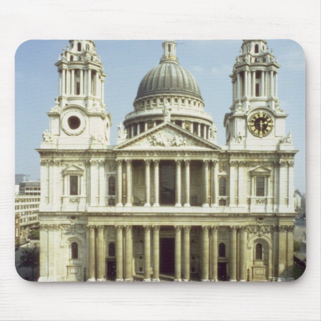 West front of St. Paul's Cathedral, designed by Si Mouse Pad (Front)