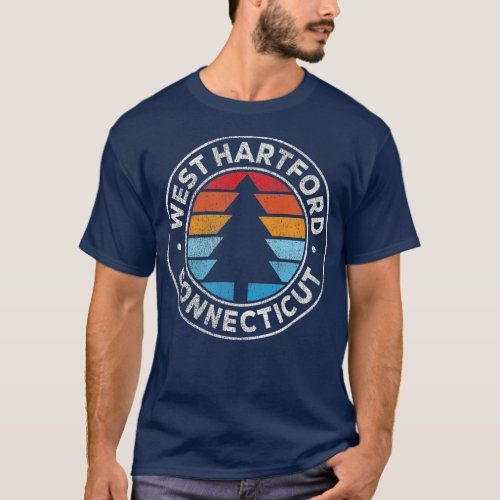 West Hartford Connecticut CT Vintage  Retro 70s  T_Shirt
