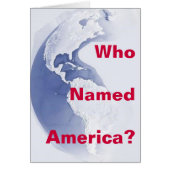 West-Hemisphere, Who Named America? (Front)