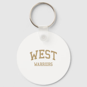 West High School Hs Torrance Ca Retro Sports Keychain