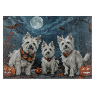 West Highland Halloween Spooky Cutting Board