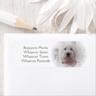 West Highland Terrier Address Label