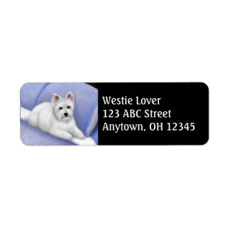 West Highland Terrier Address Label