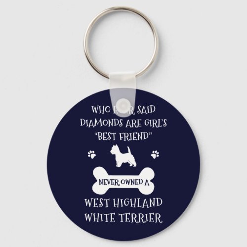 West Highland Terrier Best Friend Keychain