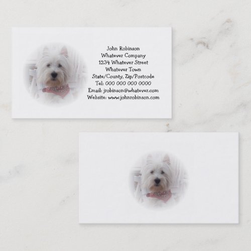 West Highland Terrier Business Card