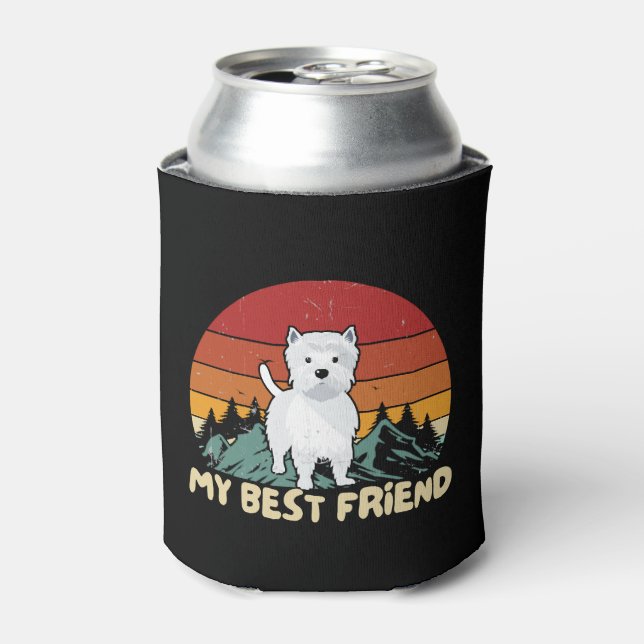 West Highland Terrier Can Cooler (Can Front)