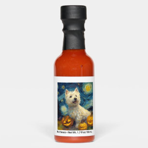 West Highland Terrier Cute Dog Halloween Jack O La Hot Sauces