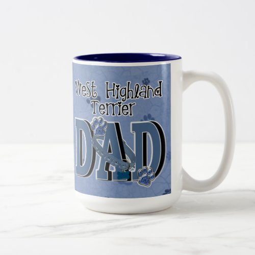 West Highland Terrier DAD Two_Tone Coffee Mug