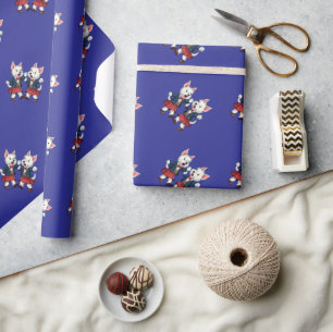 West Highland Terrier Dancing Scottish Ceilidh  Wrapping Paper