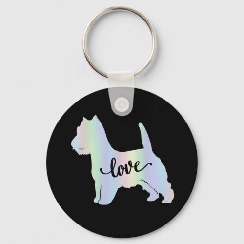 West Highland Terrier Dog Breed Love Keychain