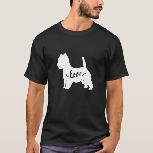 West Highland Terrier Dog Breed Love T_Shirt