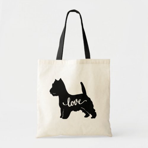 West Highland Terrier Dog Breed Love Tote Bag