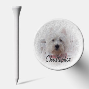 West Highland Terrier Dog Design Golf Tees