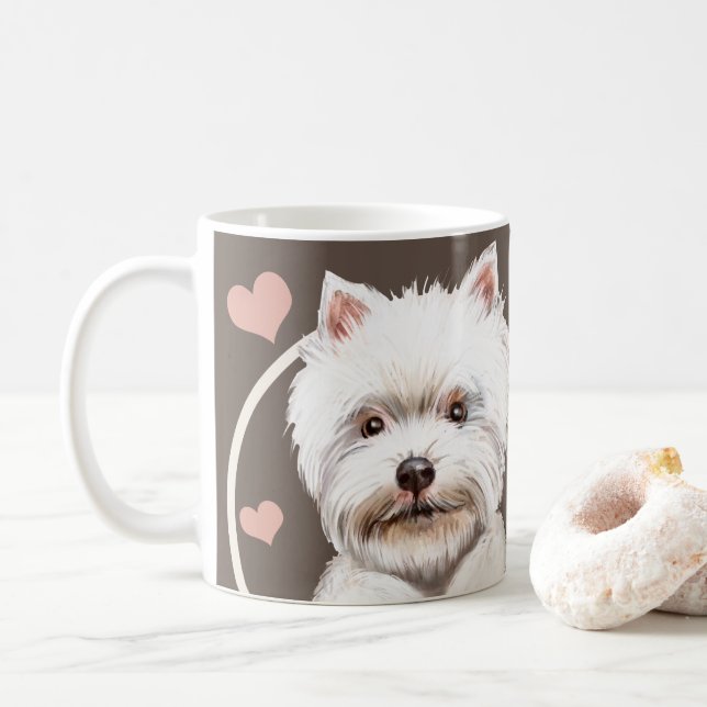 West Highland Terrier Dog Every Snack You Make Coffee Mug (With Donut)