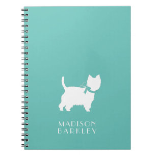 West Highland Terrier Dog Puppy Westie Notebook
