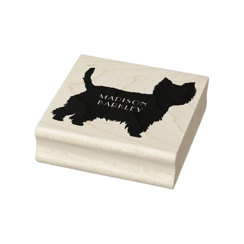 West Highland Terrier Dog Puppy Westie Rubber Stamp