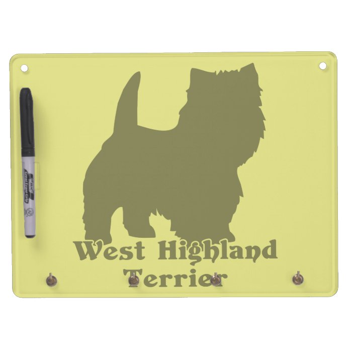 West Highland Terrier Dry Erase Boards