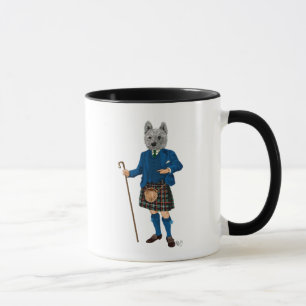 West Highland Terrier in Kilt 3 Mug