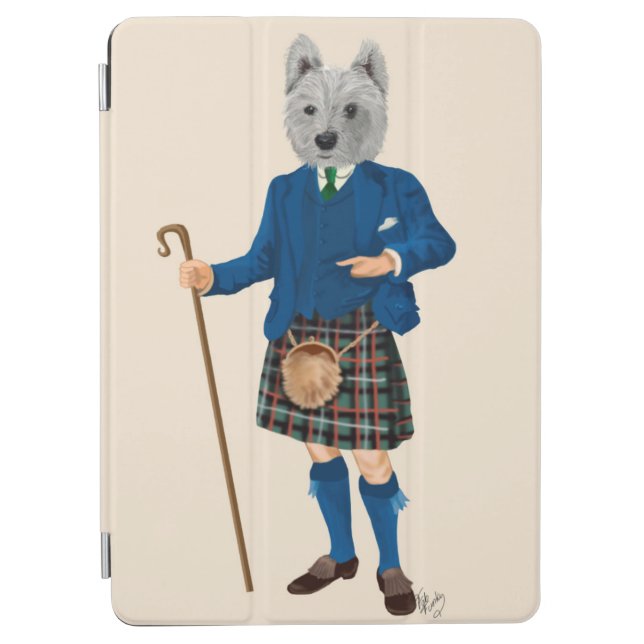 West Highland Terrier in Kilt iPad Air Cover (Front)